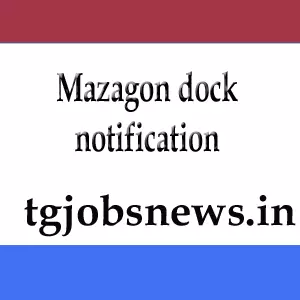 Mazagon dock notification