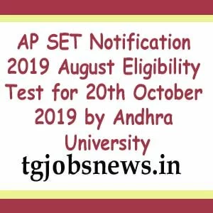 AP SET Notification 2019 August Eligibility Test for 20th October 2019 by Andhra University